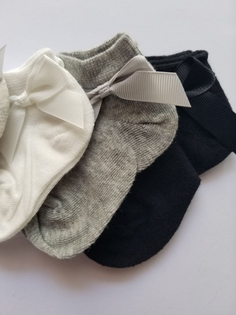 Set de 5 medias cortas con lazo