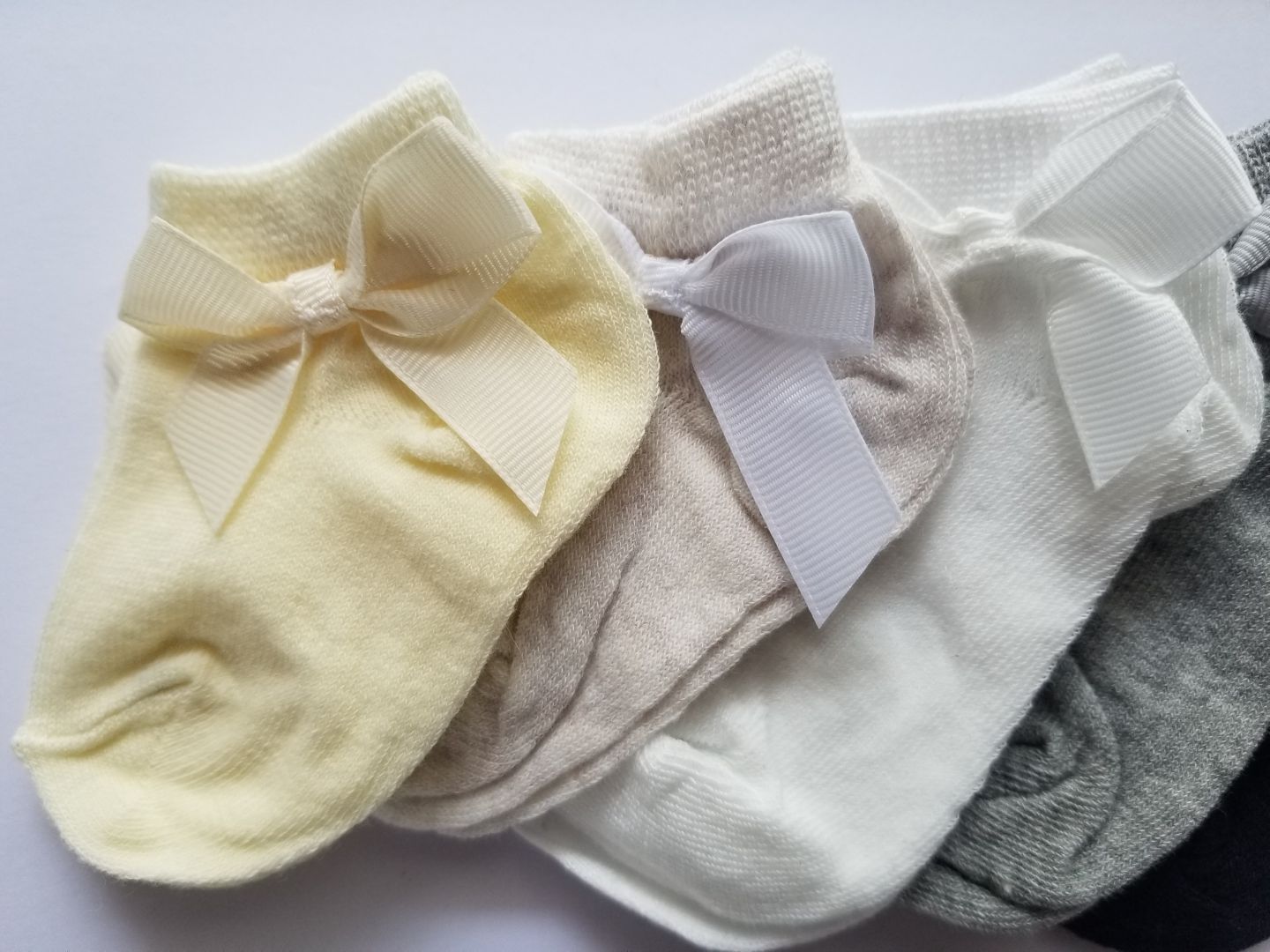 Set de 5 medias cortas con lazo