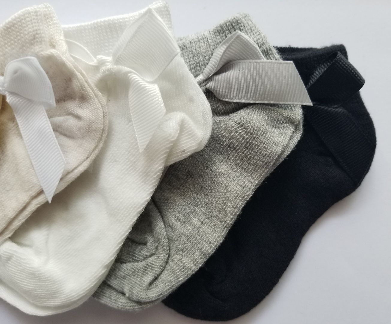 Set de 5 medias cortas con lazo