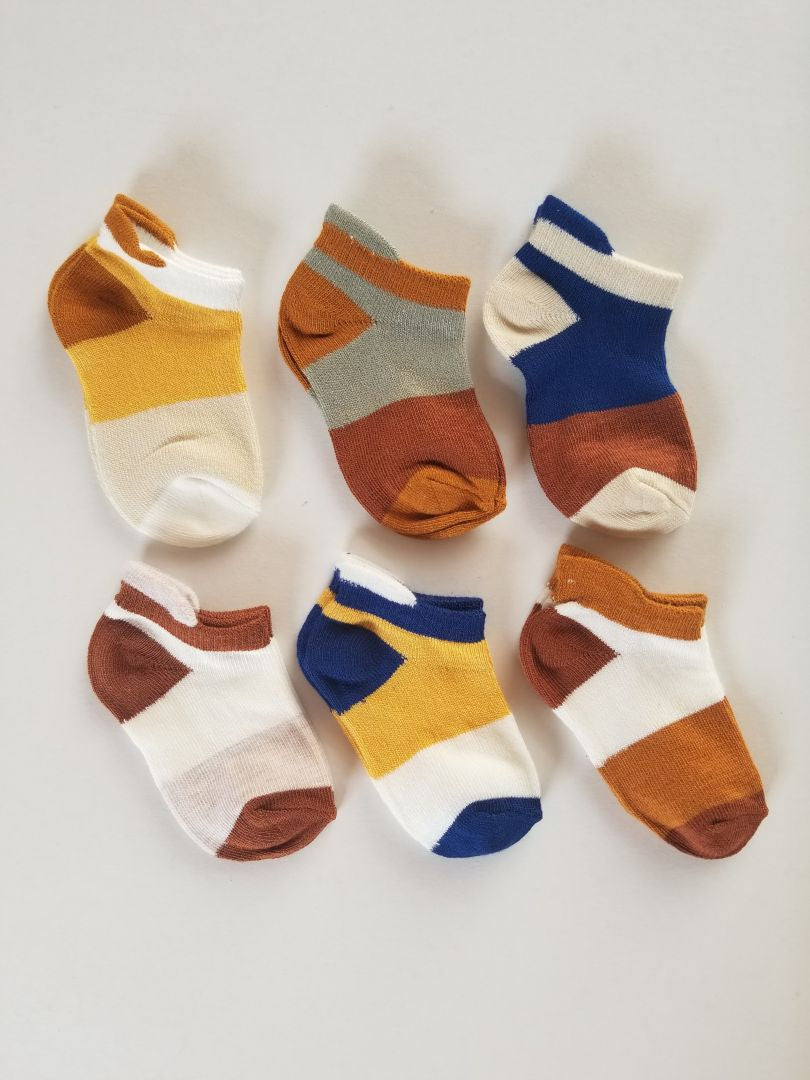 Set de 6 medias de colores