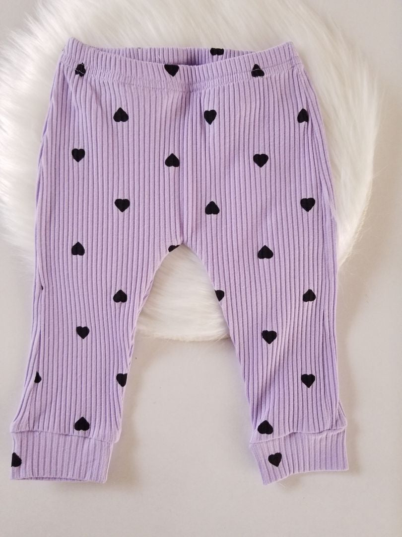 Conjunto estampado de corazones