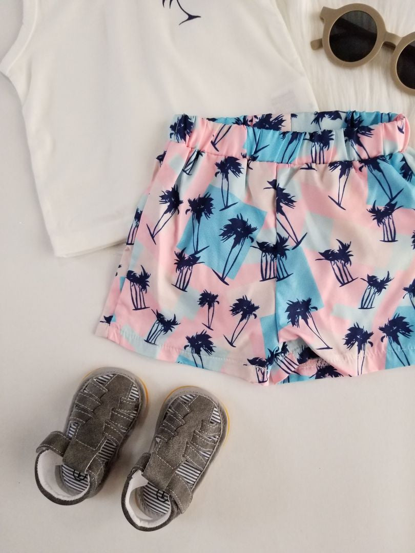 Conjunto camiseta palmera