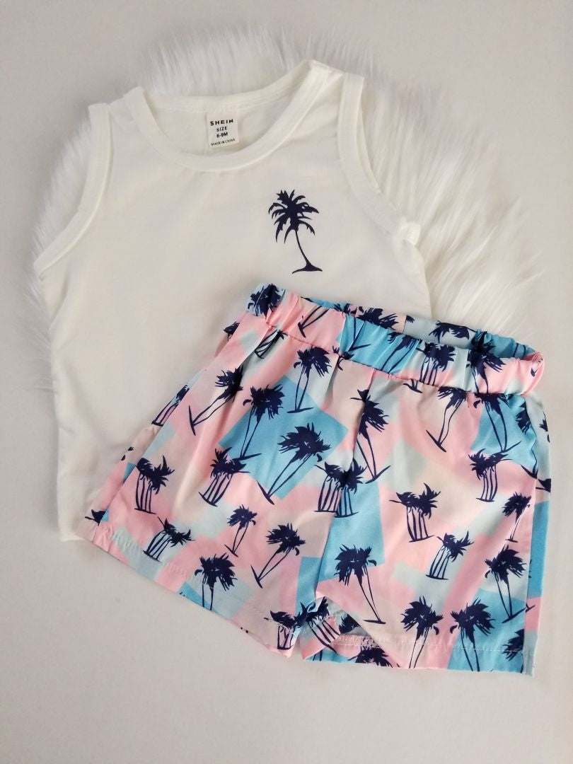 Conjunto camiseta palmera