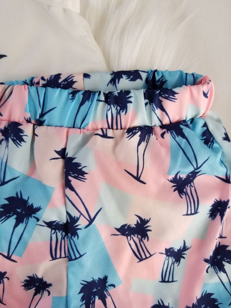 Conjunto camiseta palmera