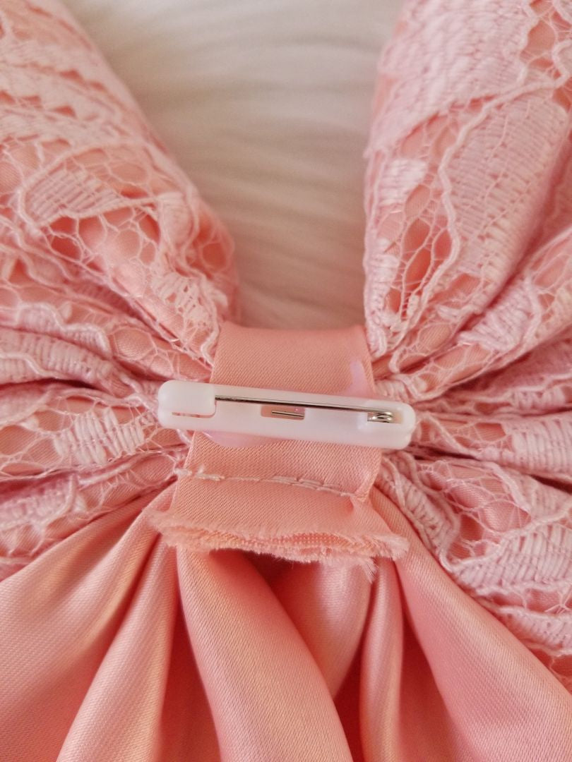 Vestido lazo con mangas largas