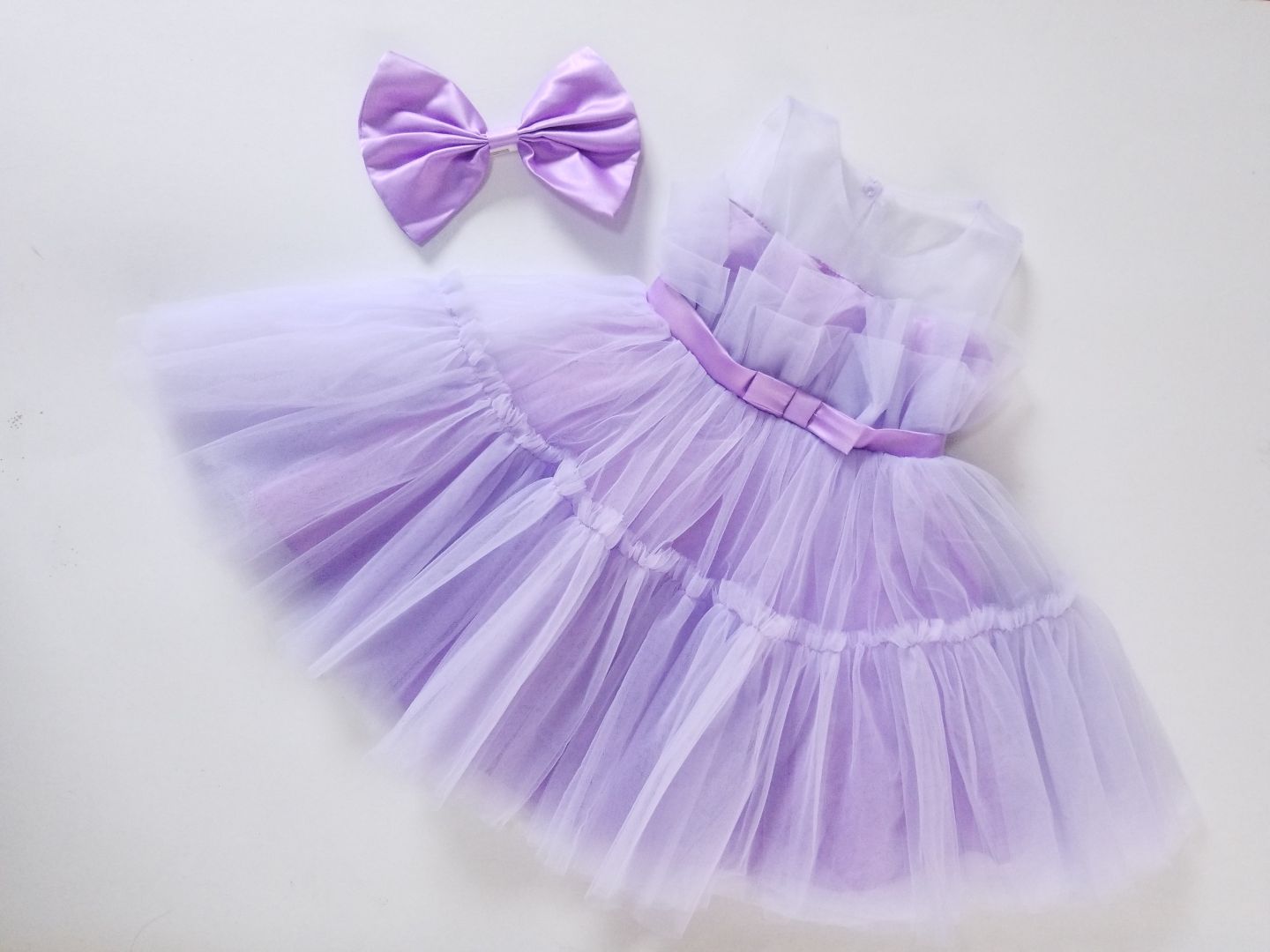 Vestido tul morado