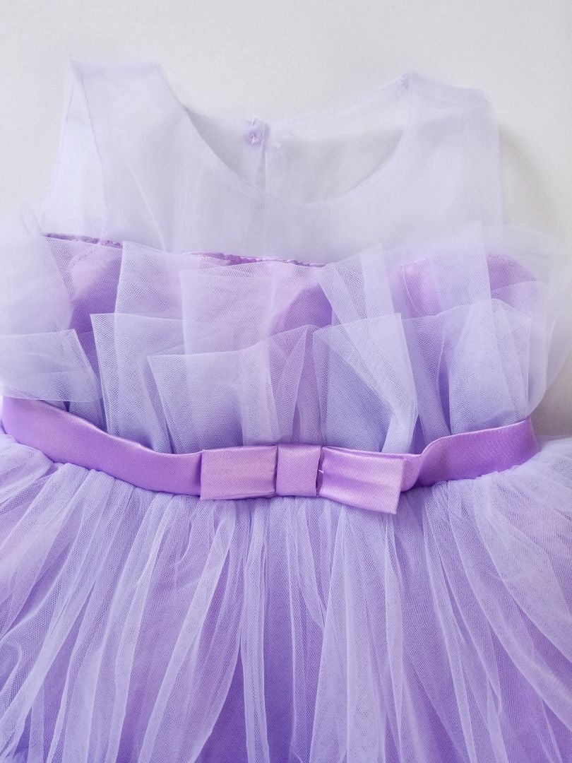 Vestido tul morado
