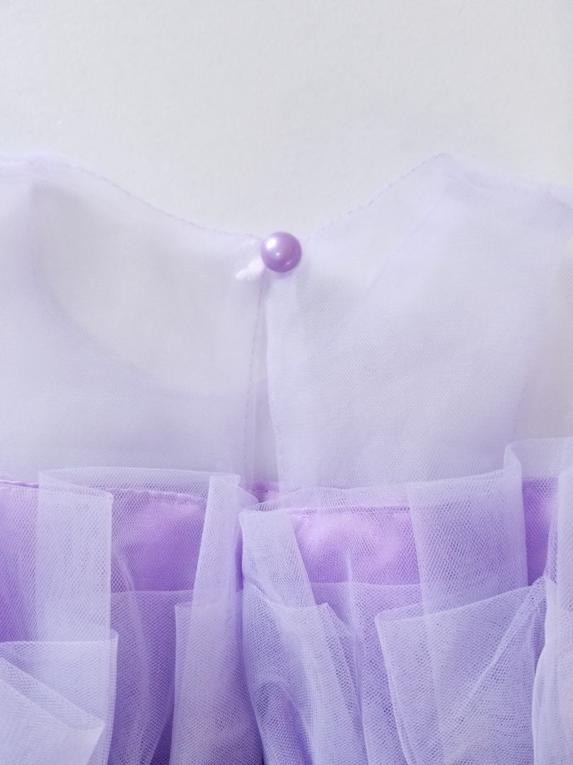 Vestido tul morado