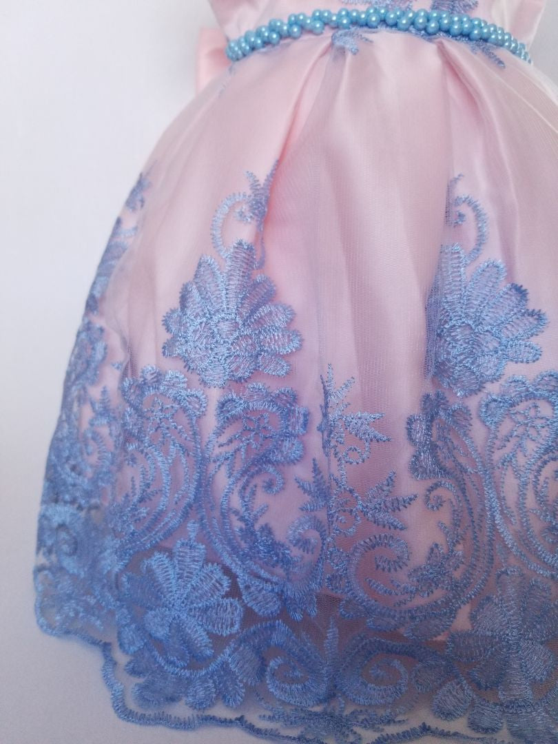 Vestido encaje azul