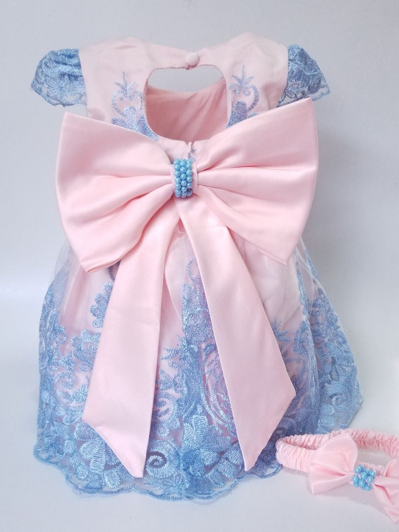 Vestido encaje azul