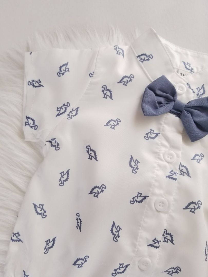 Conjunto short tirantes estampado Dinosaurio