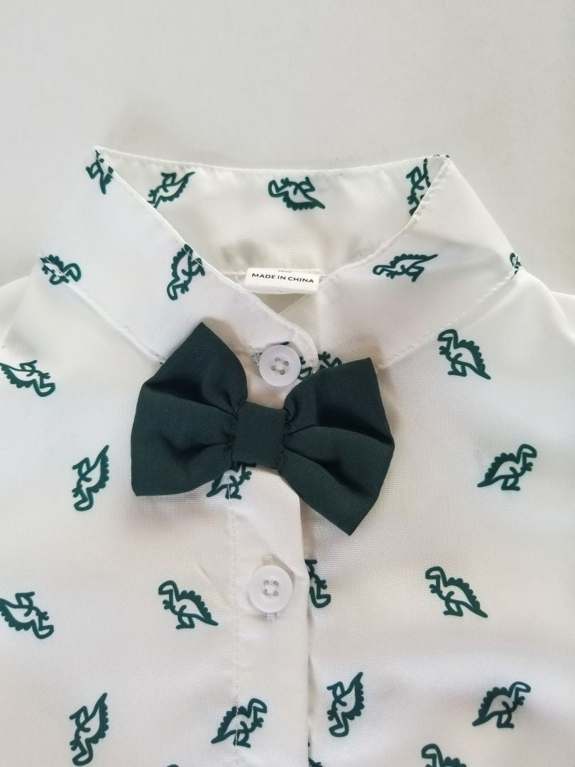 Conjunto short tirantes estampado Dinosaurio