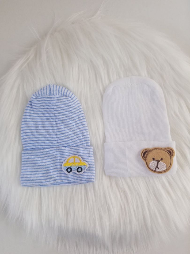Set de 2 gorritos de bebé niño