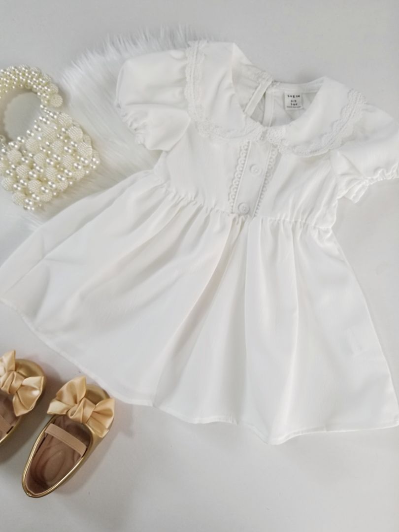 Vestido de mangas farol