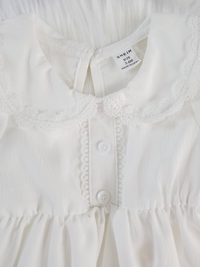 Vestido de mangas farol