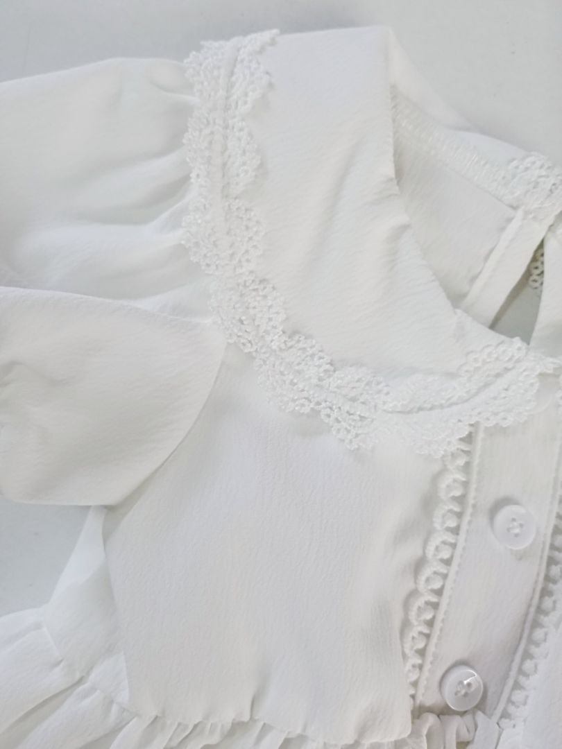 Vestido de mangas farol
