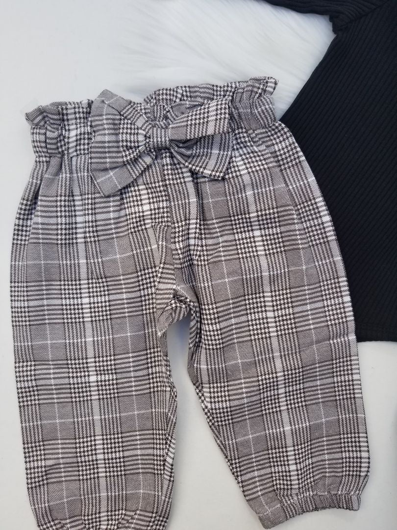 Conjunto de body con pantalón de cuadros