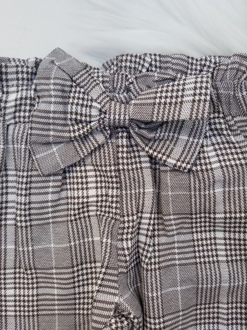 Conjunto de body con pantalón de cuadros