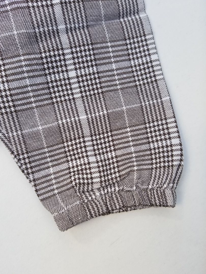 Conjunto de body con pantalón de cuadros