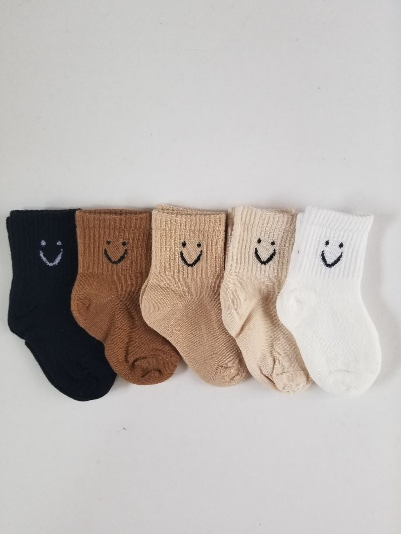Set de 5 medias carita feliz