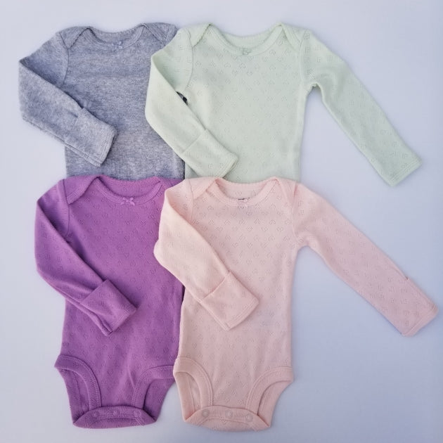 Set de bodys mangas larga color entero