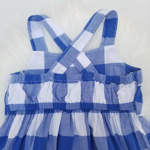 Vestido cuadros azul