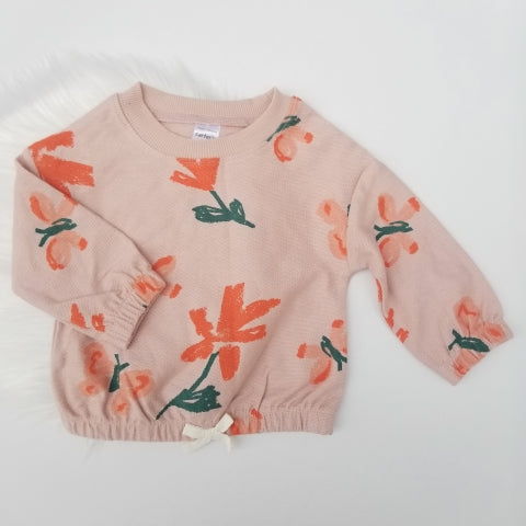 Conjunto de flores anaranjadas