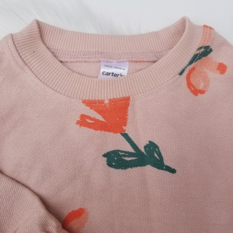 Conjunto de flores anaranjadas