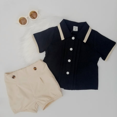 Conjunto elegante de camisa y short