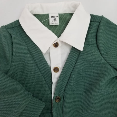 Conjunto suéter cuello y pantalón