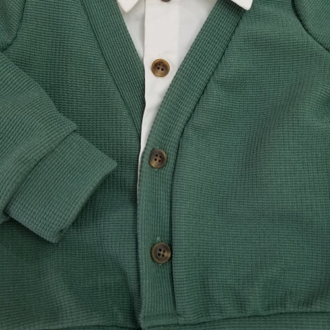 Conjunto suéter cuello y pantalón