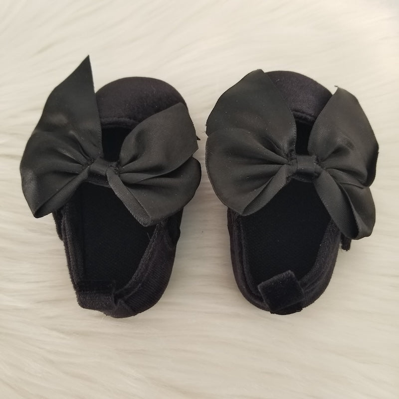 Zapatos de terciopelo negro