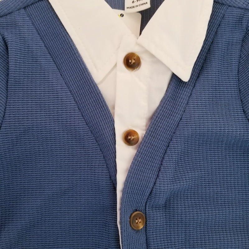 Conjunto suéter cuello y pantalón
