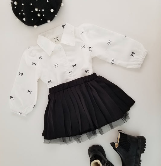 Conjunto de camisa y falda