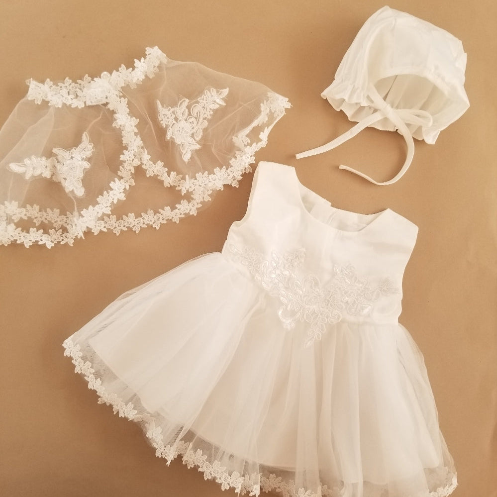 Vestido para bautizo y fiesta