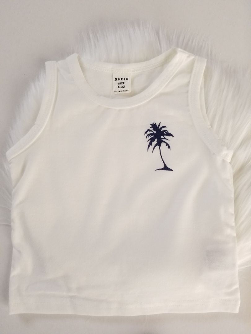 Conjunto camiseta palmera