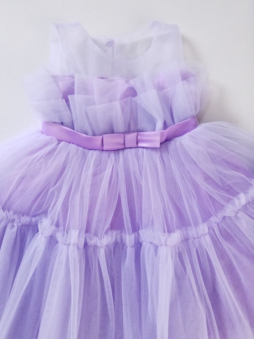 Vestido tul morado