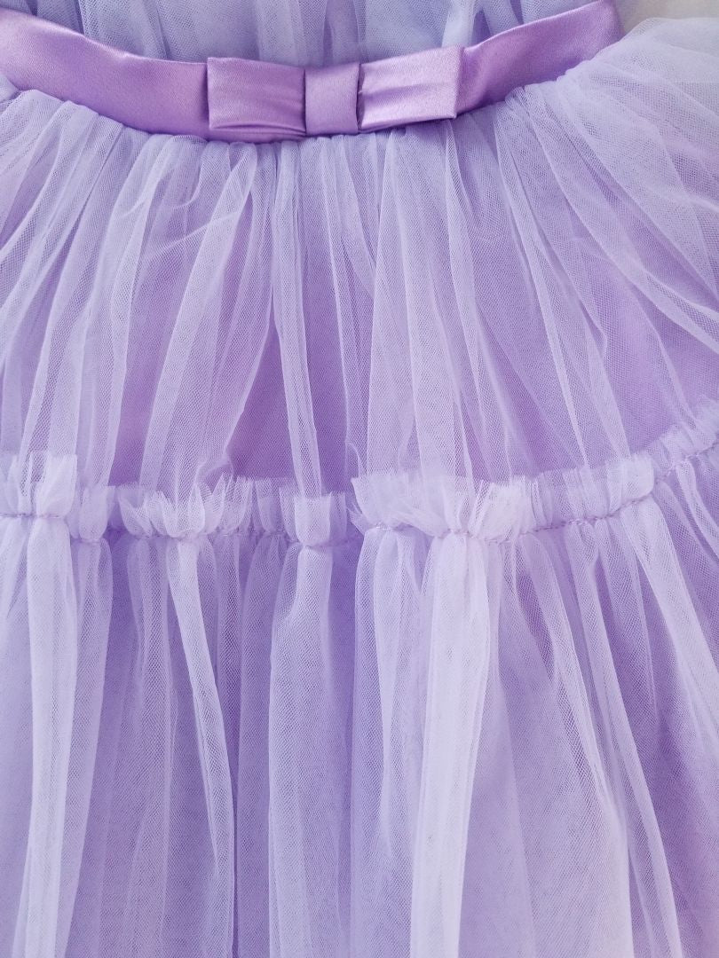 Vestido tul morado