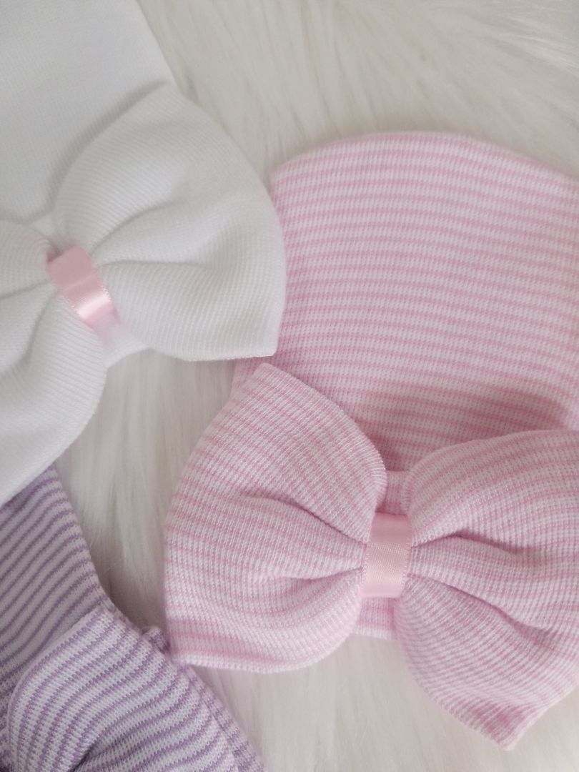 Set de 3 gorritos de bebé niña