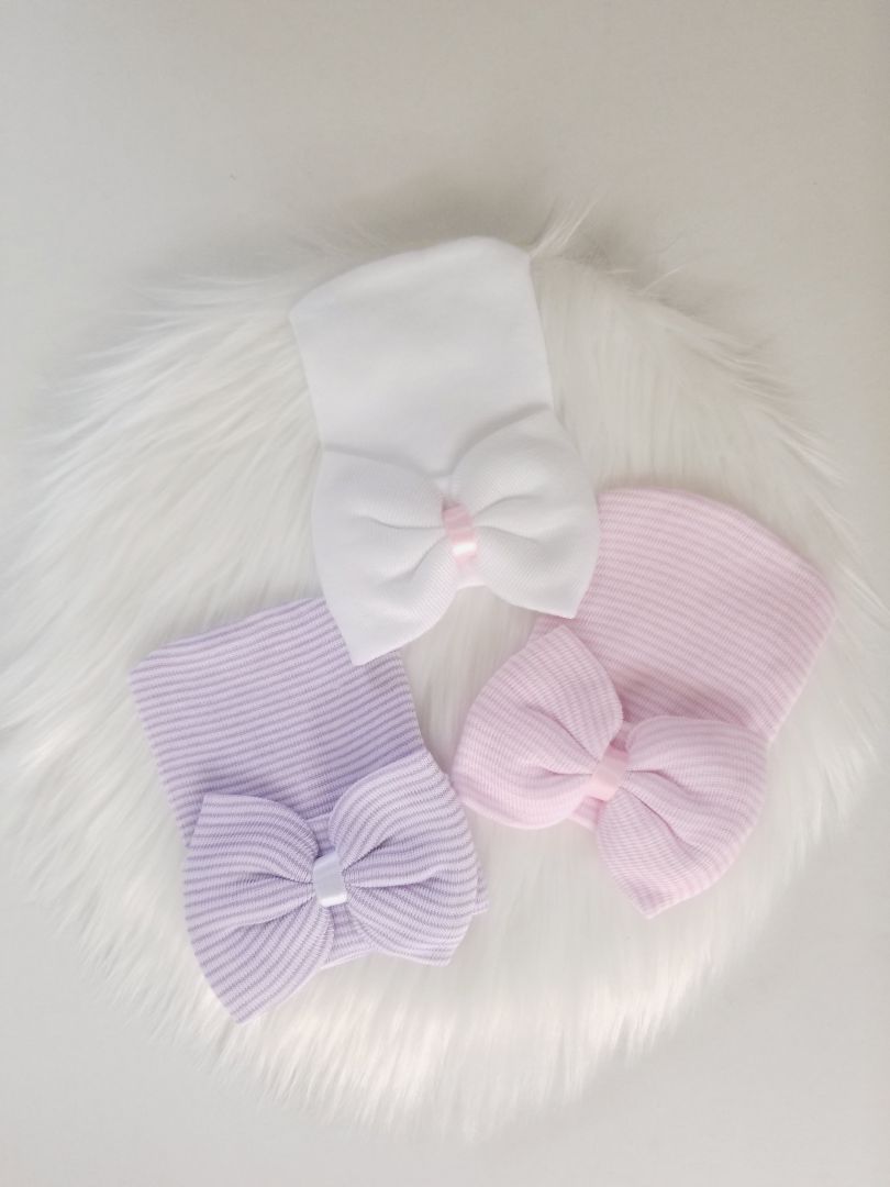 Set de 3 gorritos de bebé niña