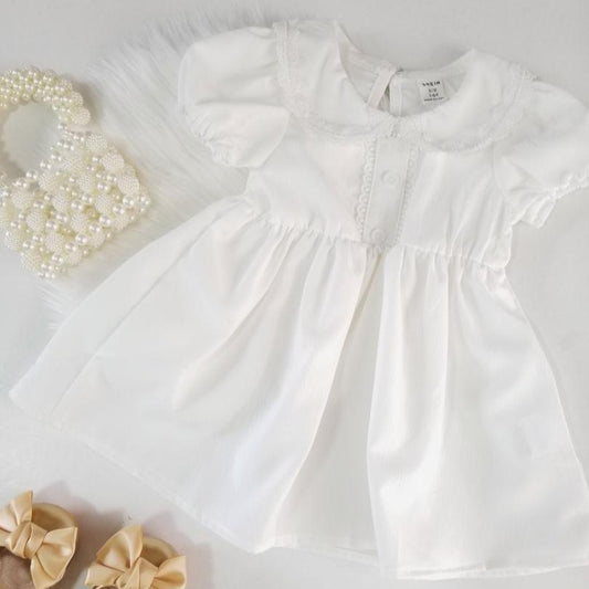 Vestido de mangas farol