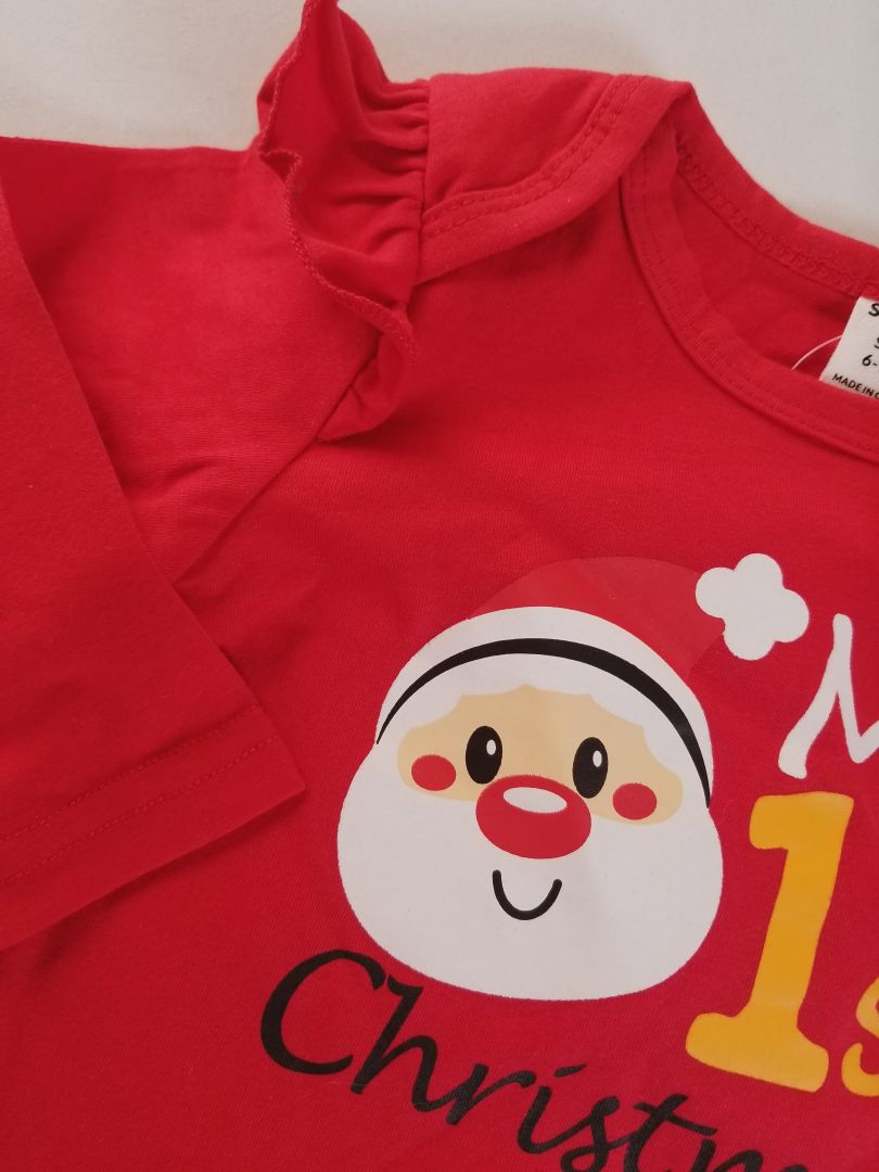 Conjunto de Navidad de rayas
