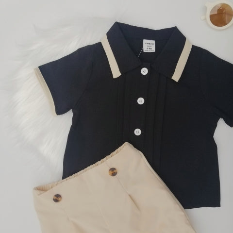 Conjunto elegante de camisa y short