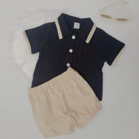 Conjunto elegante de camisa y short