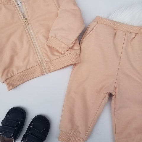Conjunto de cazadora con cremallera