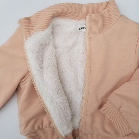 Conjunto de cazadora con cremallera