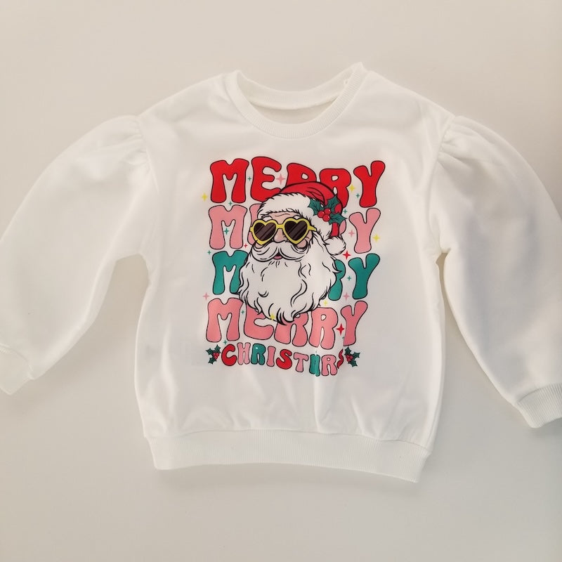 Conjunto navideño con pantalón campana