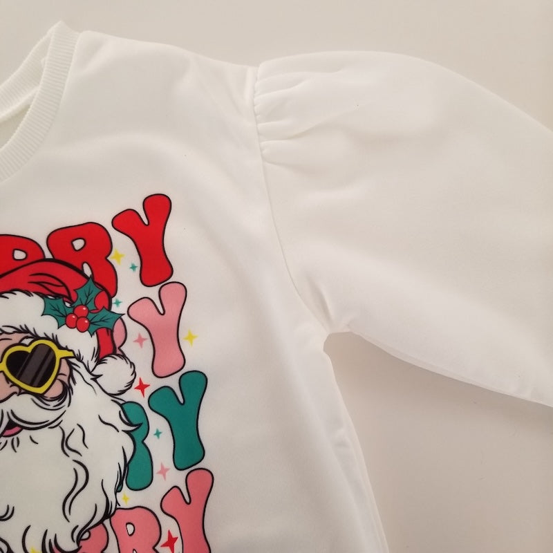 Conjunto navideño con pantalón campana