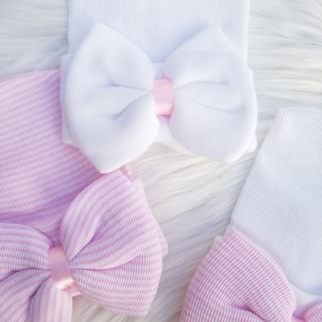 Set de 3 gorritos de bebé niña