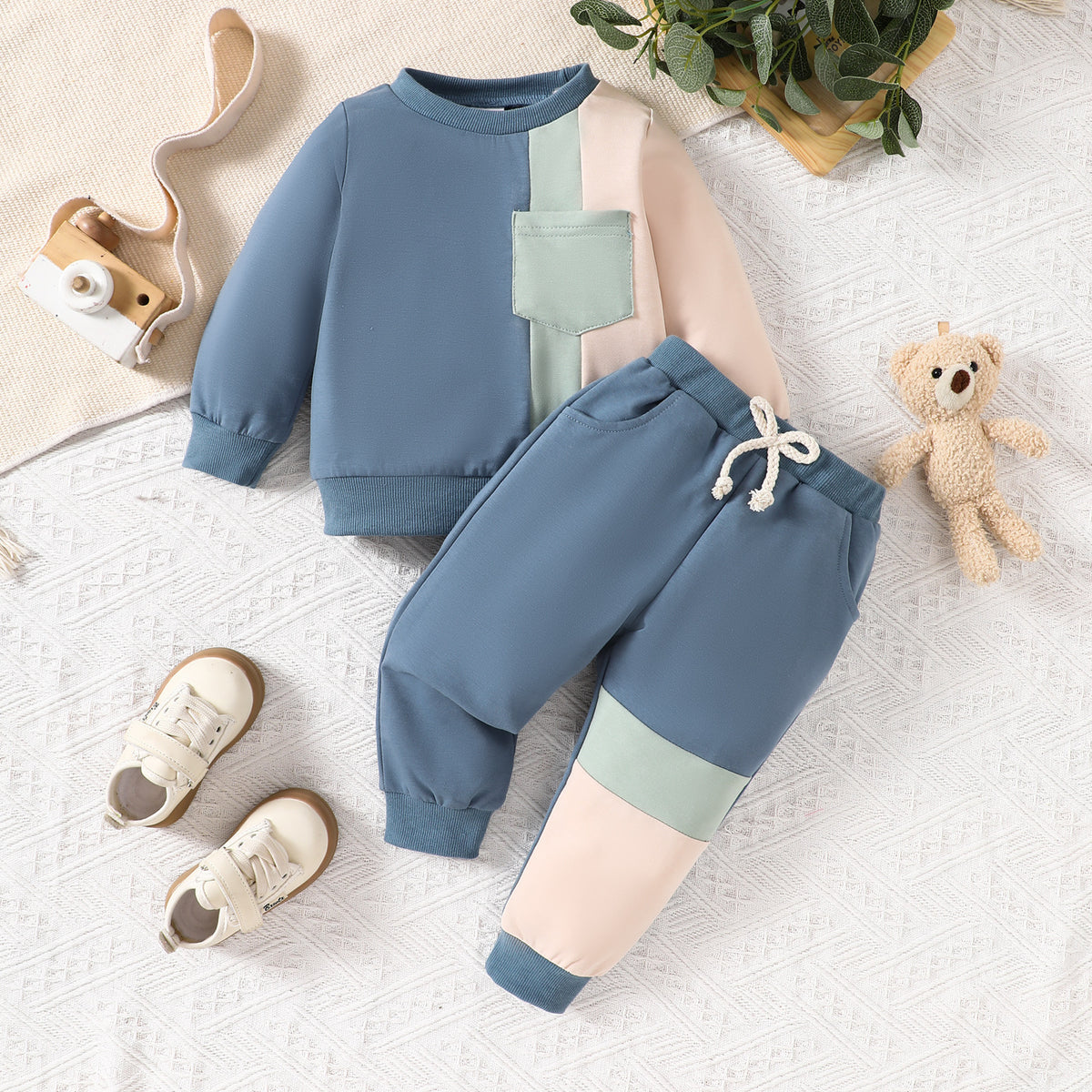 Conjunto buzo bicolor